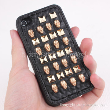 3D Punk Spike Rivet Studs Case For iPhone 4/4S